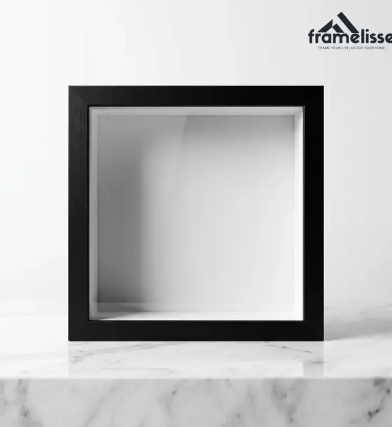 Frame 3D Foto Premium Ukuran 30x30 cm | Shadow Box Bingkai Foto Minimalis Aesthetic di Parepare