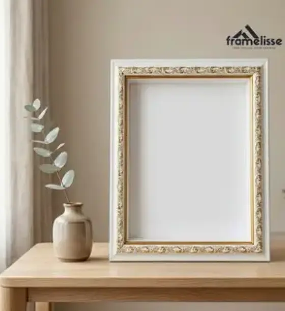 Bingkai Foto 3D scrapbook Motif Ukir Elegan 16RP (40x60 cm) | Frame Pigura Foto Klasik Mewah | Dekorasi Rumah Framelisse di Boyolali