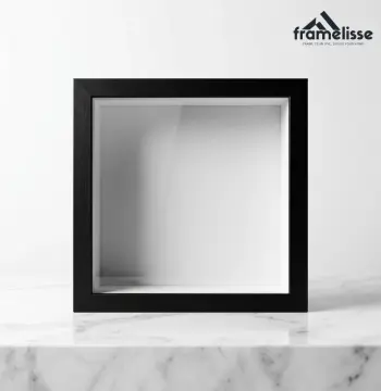 Frame 3D Foto Premium Ukuran 30x30 cm | Shadow Box Bingkai Foto Minimalis Aesthetic
