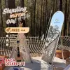 standing mirror aesthetic full body rubber oval 40x153 Premium Thumbnail 5