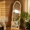 Standing mirror full body rubber aesthetic, Abstrak 40x153 Premium Thumbnail 1