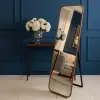 Standing Mirror Curve Edge rubber Premium 40x153 cm Thin Frame Cermin Hias Thumbnail 5
