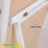 Cermin aesthetic Standing mirror minimalis premium / cermin berditi aesthetic 33 x 127 cm Thumbnail 4