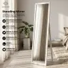 Cermin aesthetic Standing mirror minimalis premium / cermin berditi aesthetic 33 x 127 cm Thumbnail 1