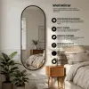 Cermin Aesthetic Gantung Dinding Rubber Model Capsul 122x40 cm Thumbnail 1