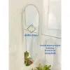 Cermin Gantung Dinding Rubber Aestetic Model Round ukuran 40x122 CM Thumbnail 4