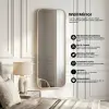 Cermin Gantung Dinding Rubber/Karet Aestetic Model Curve ukuran 40x85 cm Thumbnail 1
