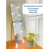 Standing Miror with Lampu Bulat aestetic ukuran 40x153 cm full body jumbo Thumbnail 2