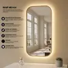 Cermin Gantung Dinding Rubber/Karet Aestetic 40x60+LED-Cermin aesthetic Thumbnail 1
