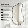 Cermin Gantung Motif Wavy Mocca 40x85 cm List Rubber Premium aesthetic Thumbnail 1