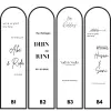 standing mirror wedding sign 30X122 CM / Welcome Sign Wedding Mirror Arch / Wedding Signage Aesthetic Thumbnail 5