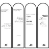 Cermin Aesthetic 40x60 cm Oval Welcome Mirror Wedding Custom Nama Tanggal Thumbnail 4