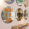 Wall Mirror Motif Quote | Cermin Hias Dinding Modern & Estetik Thumbnail 3