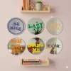 Wall Mirror Motif Quote | Cermin Hias Dinding Modern & Estetik Thumbnail 4