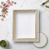Bingkai Foto 3D scrapbook Motif Ukir Elegan 16RP (40x60 cm) | Frame Pigura Foto Klasik Mewah | Dekorasi Rumah Framelisse Thumbnail 4