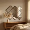 Wall Mirror Cermin hias persegi tempel dinding aesthetic kotak premium Thumbnail 1