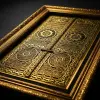 Kaligrafi Pintu Ka'bah Premium 75x115 cm Frame Fiber Mewah | Hiasan Dinding Islami Thumbnail 2