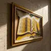 Kaligrafi Al-Qur'an Premium 75x115 cm Frame Fiber Mewah | Hiasan Dinding Islami Thumbnail 2