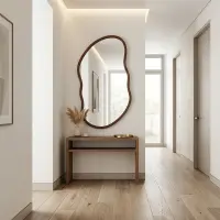 Cermin Gantung 40x60 cm Minimalis Modern | Cermin Dinding list rubber model shape B Thumbnail 2